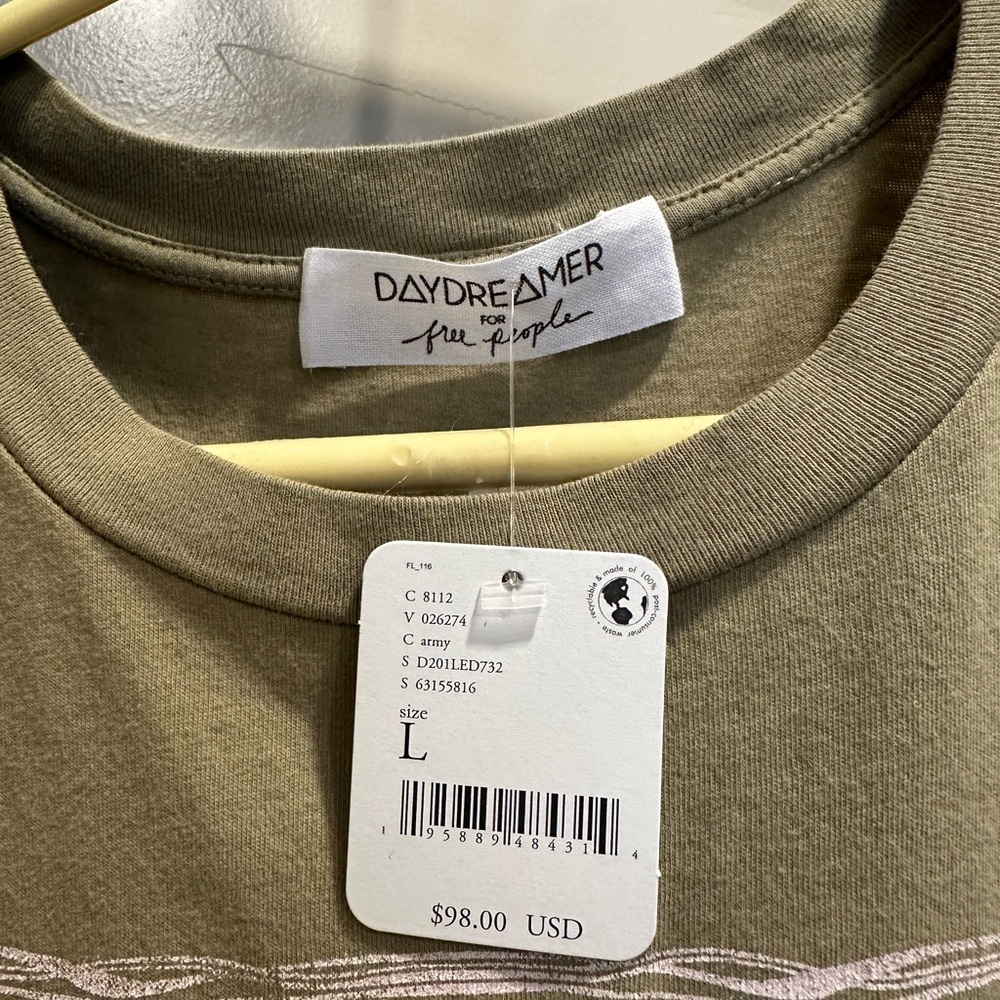 Free People Olive Graphic Tee - Picture 6 of 6